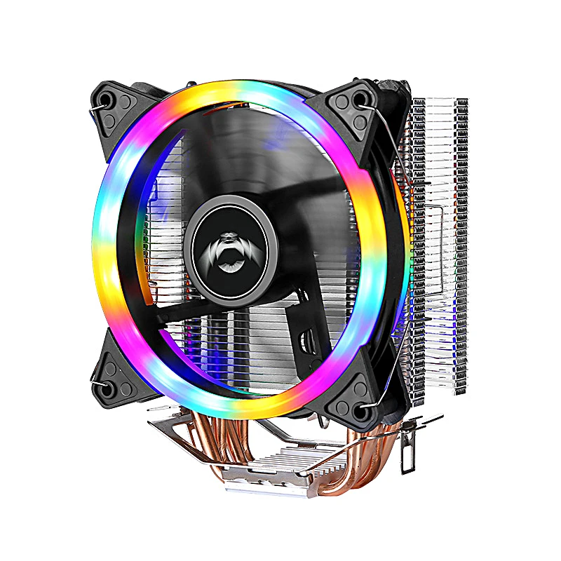 Imagem -06 - Qiuzaim Cpu Cooler Processor 120 mm Ventilador Pwm Heat Pipe Torre Instalação do Radiador Lga115x 1200 1700 2011x79x99 2066 Amd