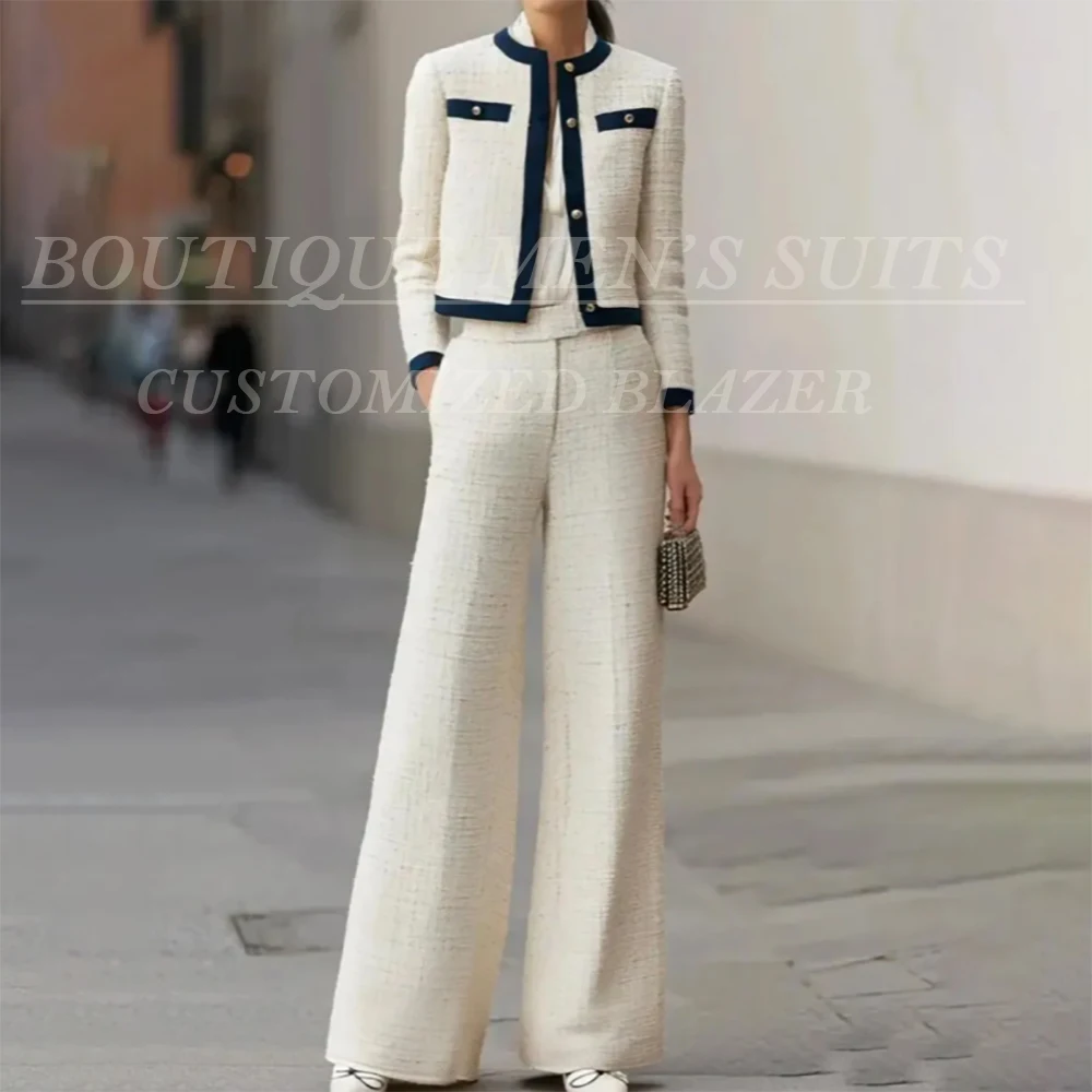 Elegant Women's Suits 2 Piece Jacket With Pants Fashion Single Breasted Female Clothing Customzied High Quality Outfits Blazer
