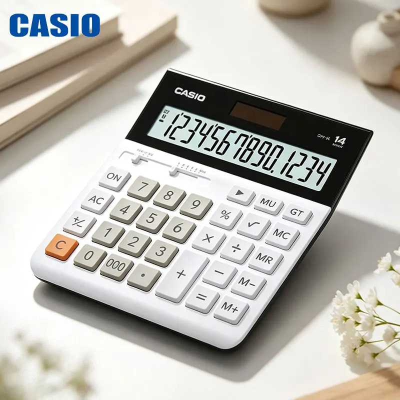 Casio DH-14/DH-12/MH-12/AX-12B/MX-12B Business Calculator Is Not Easy to Leave Fingerprints Business Data Calculation Tools