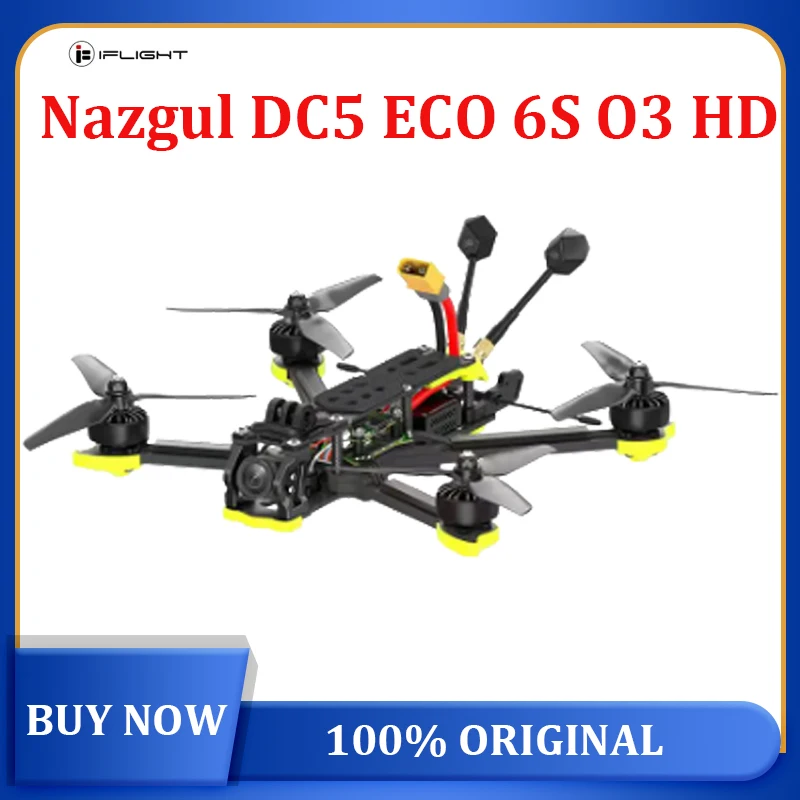 

IFlight Nazgul DC5 ECO 6S HD O3 FPV Drone 4K Stabilized Video Compatible DJI O3 HD Air Unit digital transmission RC Racing Drone