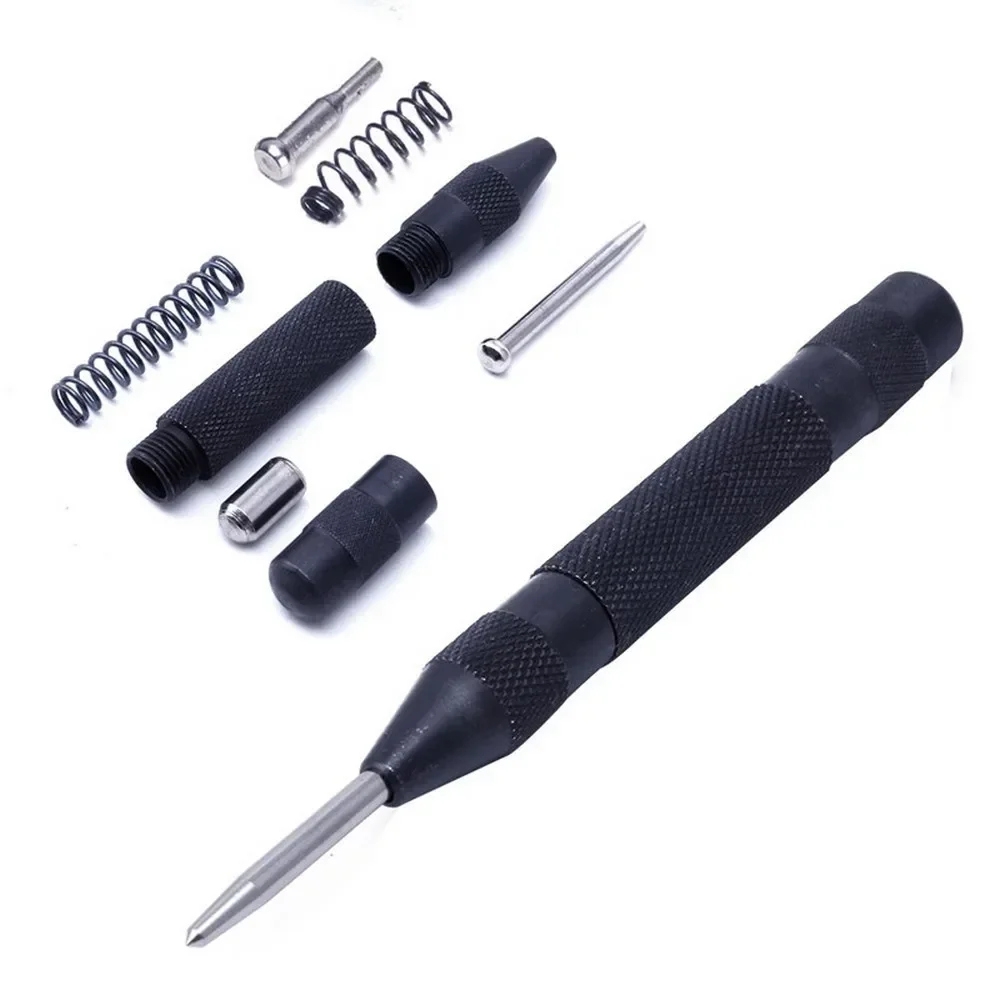 편리한 자동 센터 펀치 로케이터 130MM, 목공 금속 드릴 마킹 시작 구멍 도구 목공 로케이터 드릴 비트