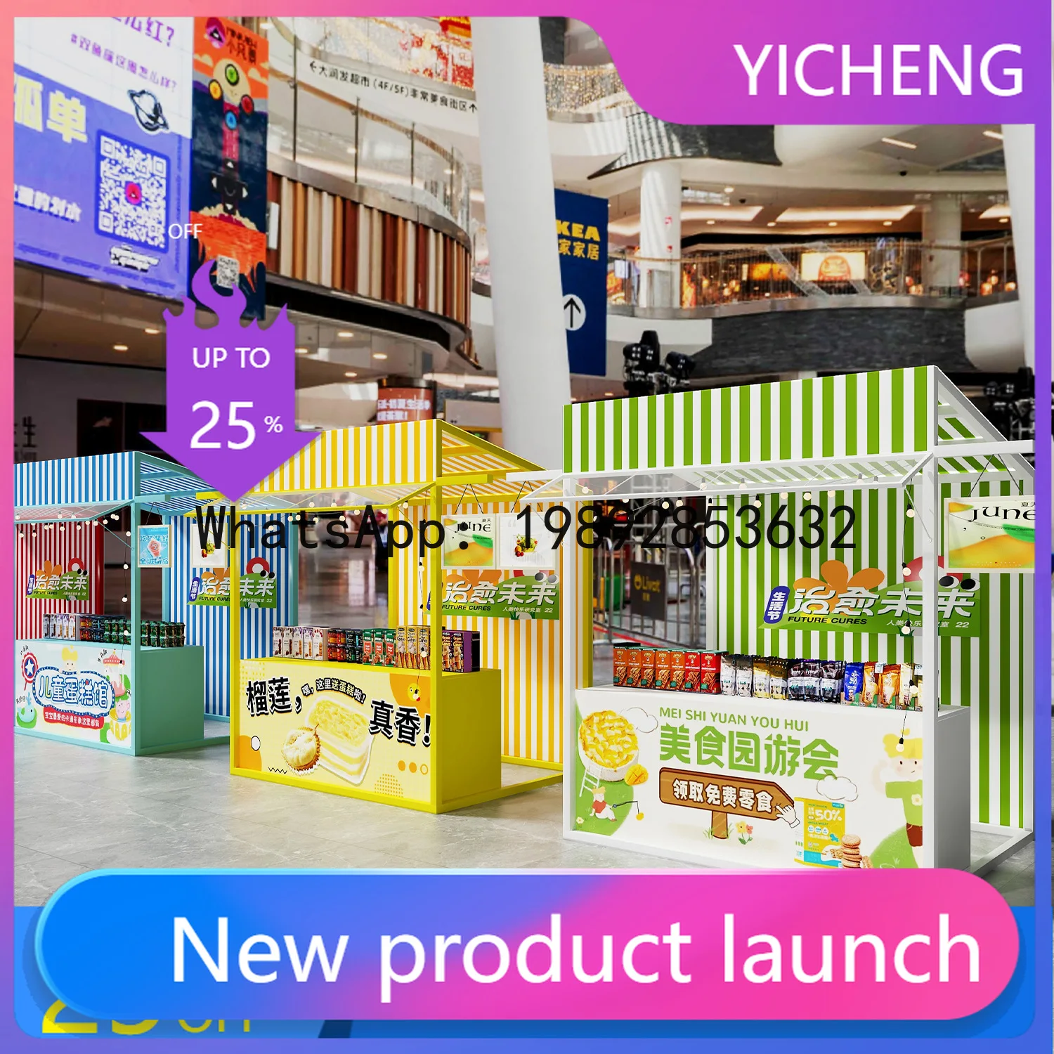 Z2-28  Internet Celebrity Night Market Food Street Stall Display Rack Large Event Stall Rack Outdoor Scenic Spot Stall Rack