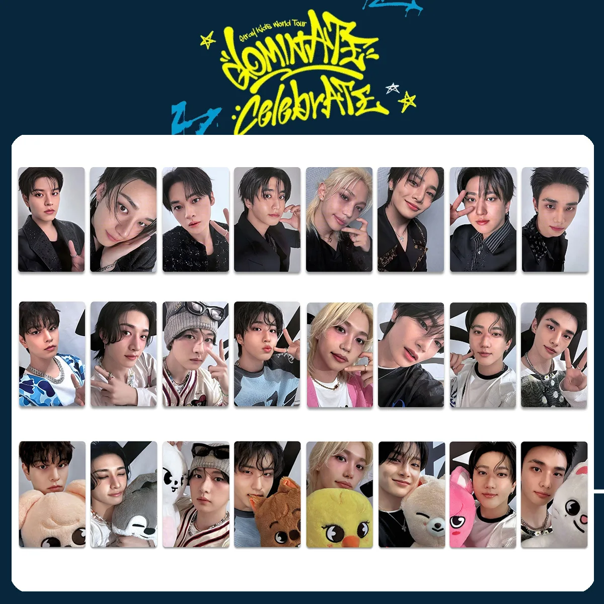 

STRAY KIDS World Tour: Специальная мини-карточка для фанатов, серия Incheon STAYzone SKZOO, коллекционная карточка со звездами