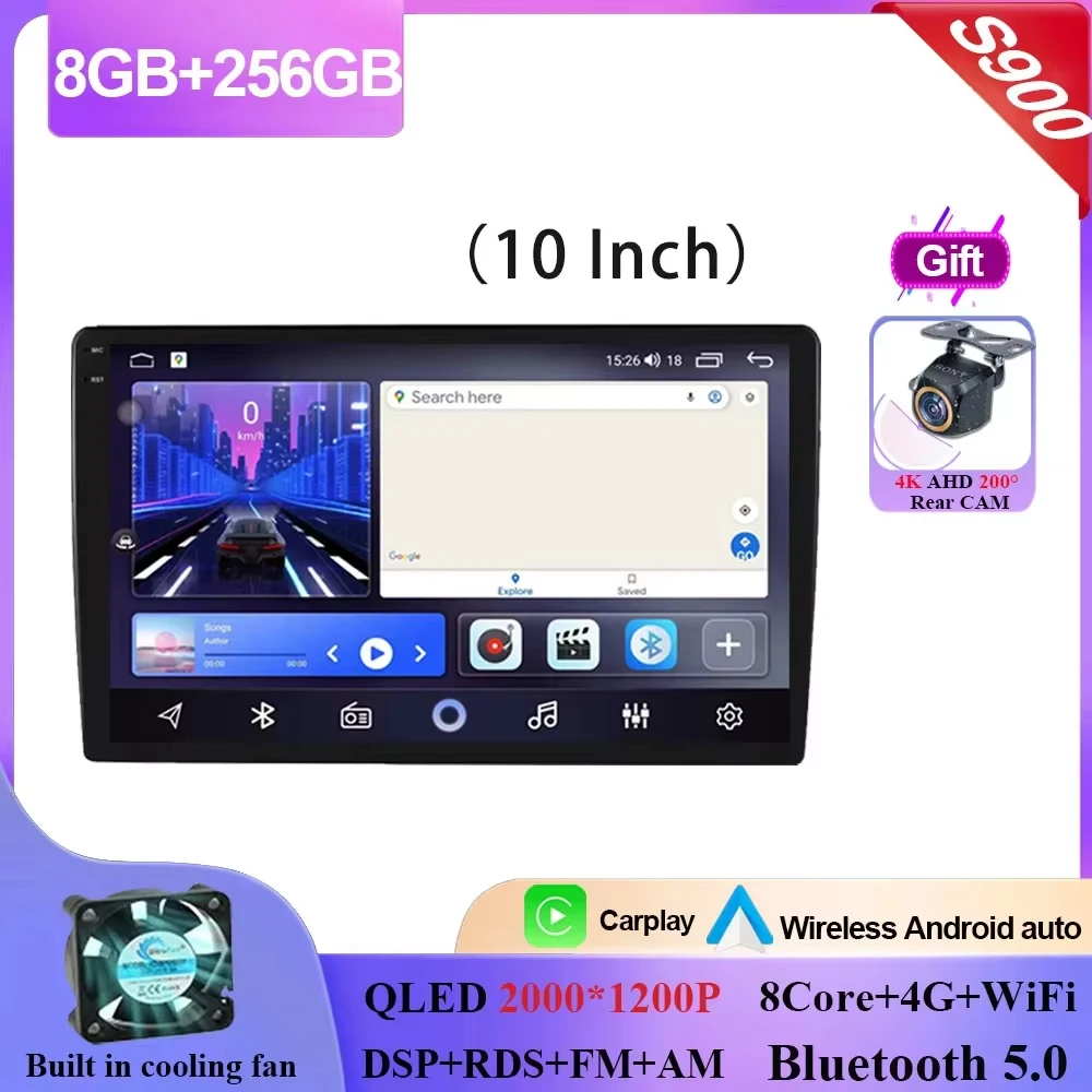 10-Inch Android 15 Car Multimedia Player for Nissan Hyundai Kia