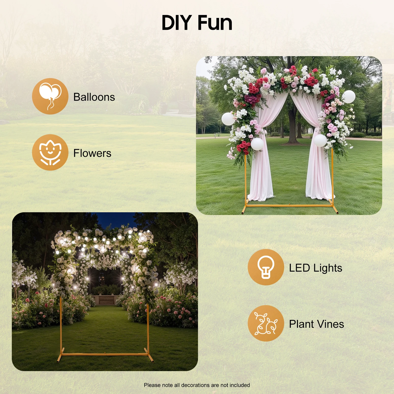 โครงเหล็กสำหรับงานแต่งงานขนาด  - Wedding Support บทวิจารณ์และราคา