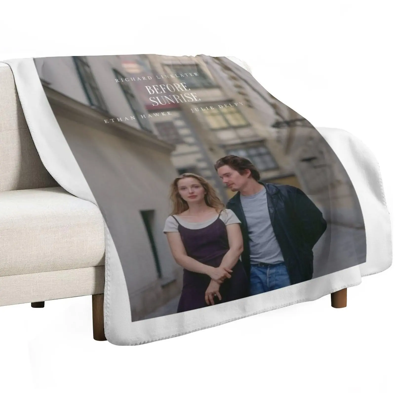 Before Sunrise Poster Throw Blanket blankets ands Luxury Brand Hairy Luxury St Sofas sofa bed Blankets