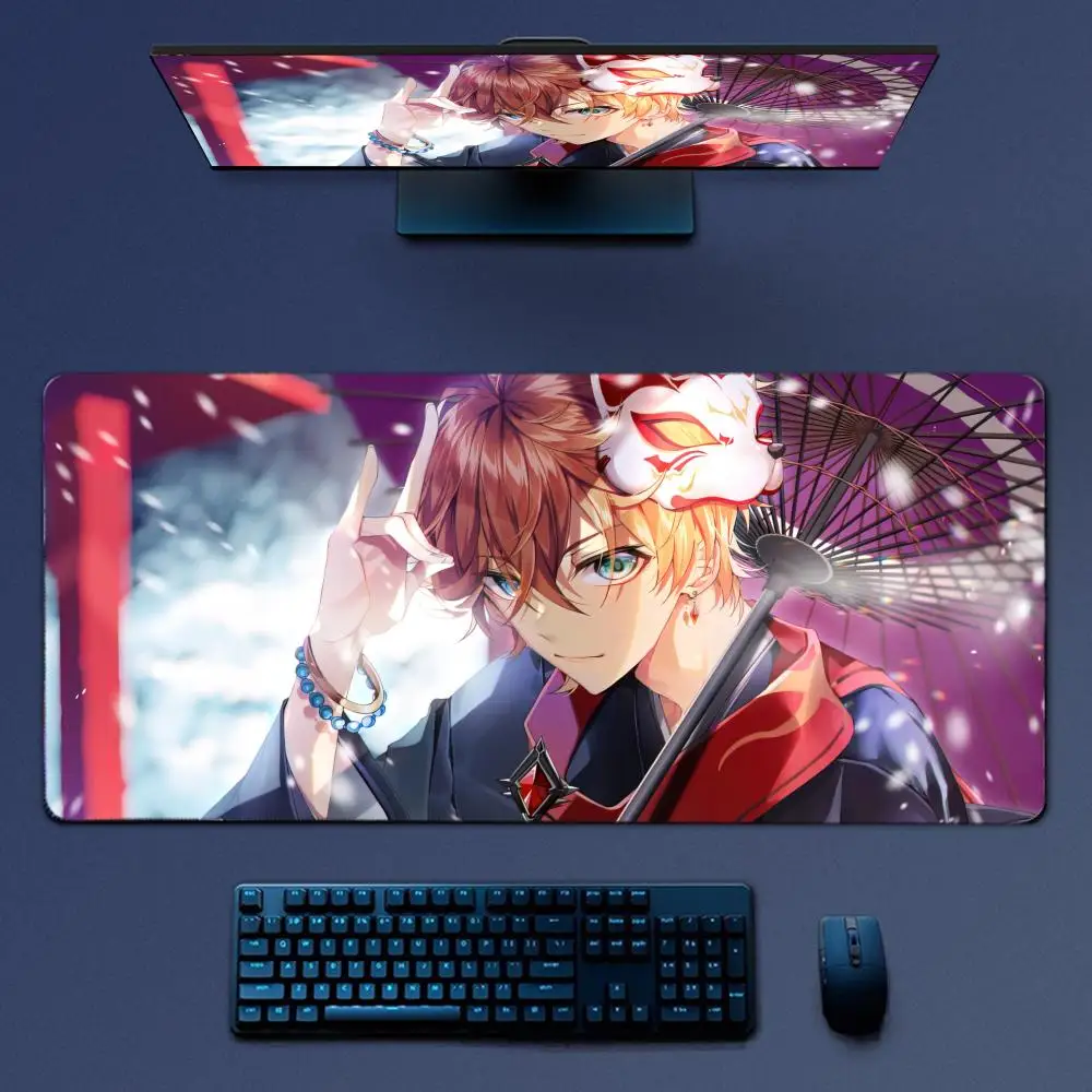 Tartaglia Genshin Impact Mousepad Large Gaming Mouse Pad LockEdge Thickened Computer Keyboard Table Desk Mat