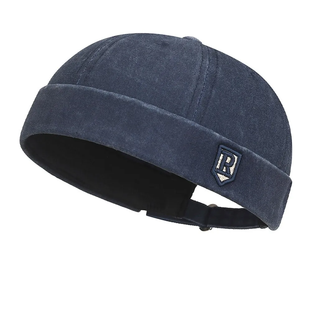 Gorro Casual sin Visera Estilo Hip Hop, Ajustable, Multicolor, Gorra Docker de Algodón para Hombre, Unisex