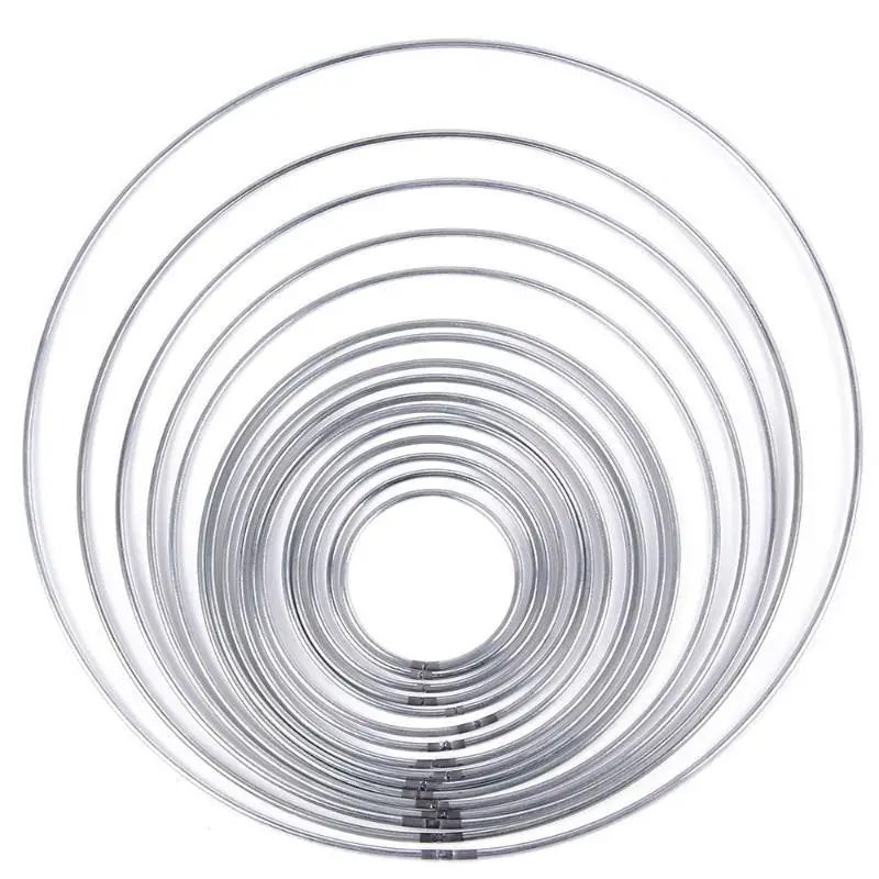5Pcs 35-250MM Catcher Hoops Round Iron Metallic Welded Dreamcatcher Rings