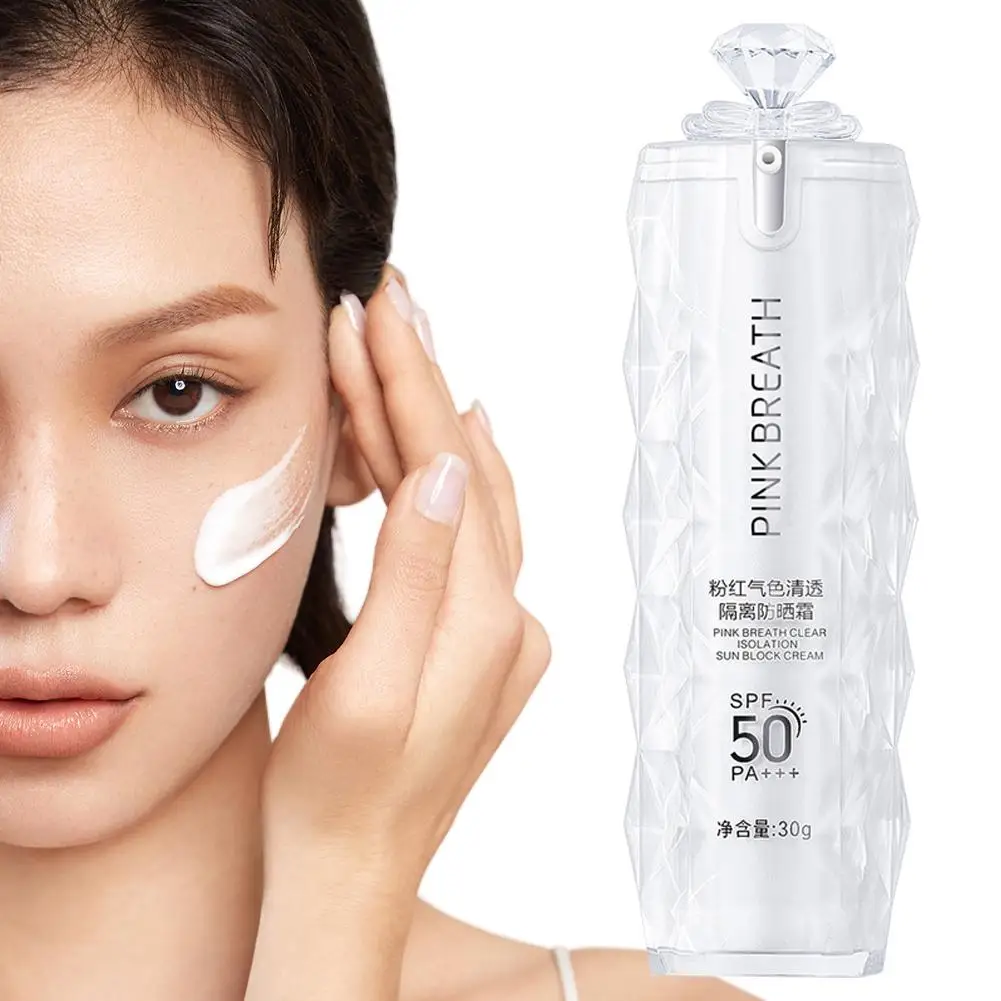 

Новый отбеливающий солнцезащитный крем для лица и тела Spf50 + освежающий 30 г протектор Водонепроницаемый Осветляющий УФ-консилер увлажняющий Q2w6