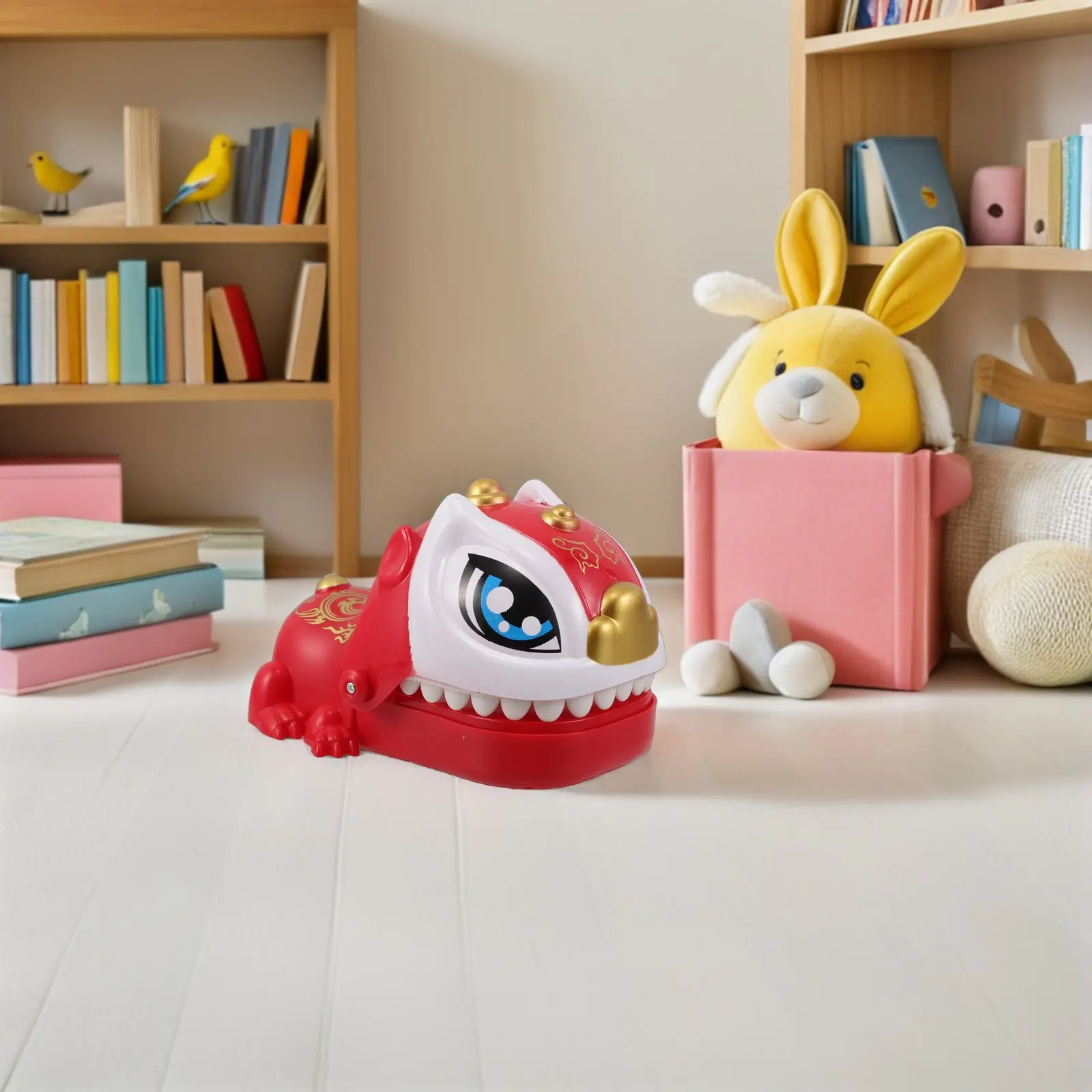 

Lion Dance Interactive Finger Biting Game Funny Prank Party Activity for Kids Family Gatherings Festive Finger Bite Game