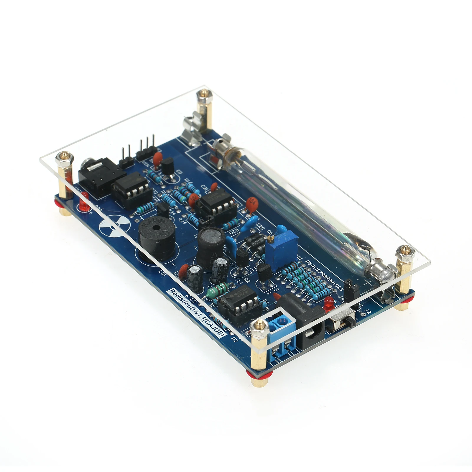 Assembled Radiation Detector System, DIY Miller Tube Tube Nuclear Radiation Detector Geiger Counter Kit Module Experimental Mod