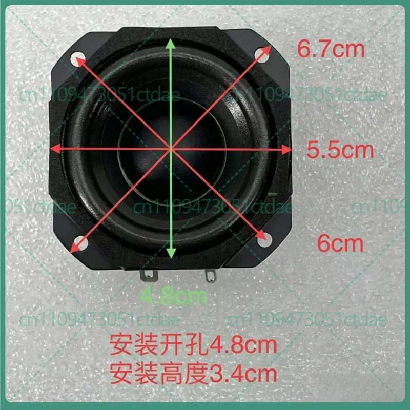 1-2pcs for BW 2 Inch Recessed Angle Full Range Speaker 4Ohm 14W Midrange Car Audio Upgrade