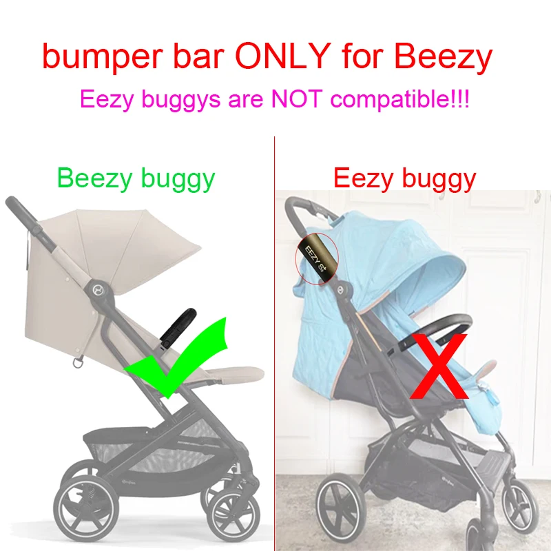บาร์กันชนสําหรับ Cybex Beezy Buggy (Eezy S + 2 Buggy ไม่เข้ากันได้) รั้วความปลอดภัยเปลี่ยนที่เท้าแขนรถเข็นเด็ก DIY อุปกรณ์เสริมสําหรับเด็ก