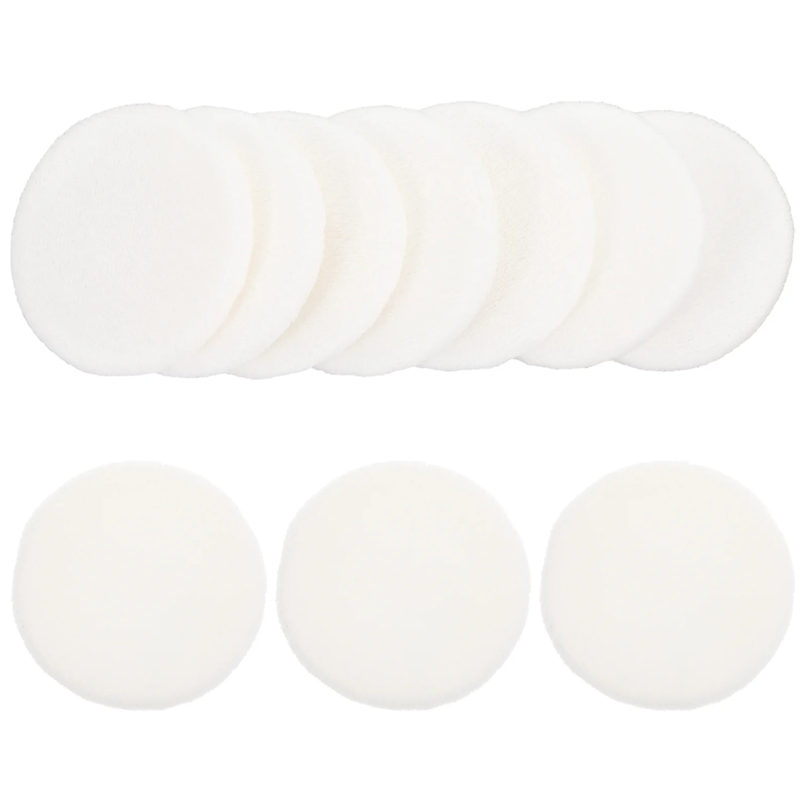 10 個の快適なコットンメイクアップ、フェイスパウダーオイルコントロールと輝くパフメイクアップ用品用