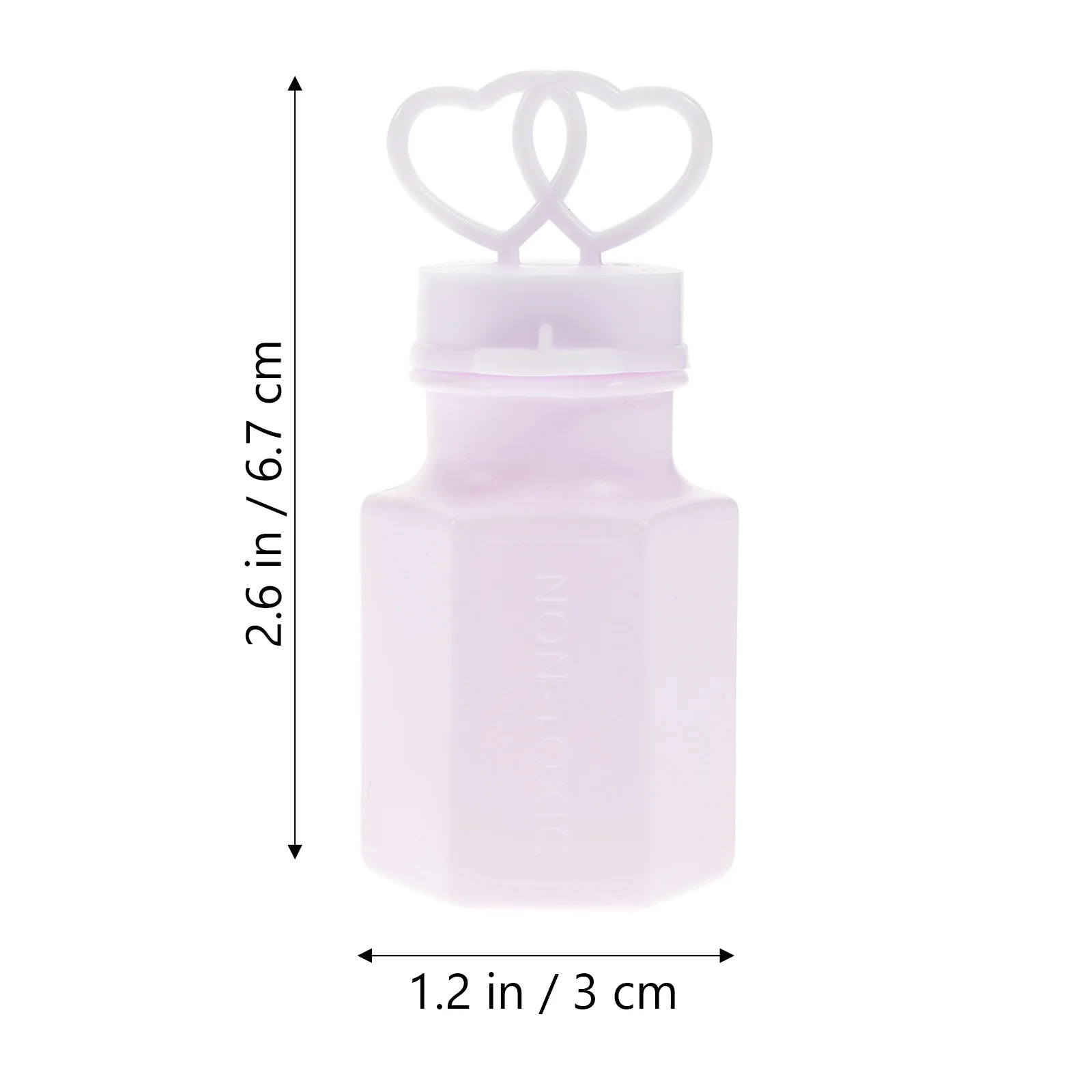 24 stks Dubbel Hart Bubble Sticks Lege Fles Decoratie voor Bruiloft Gunsten Kids Gift Chic Creatieve Blaasbellen