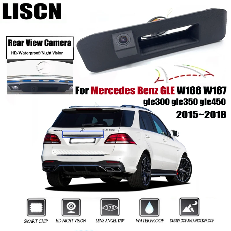 

HD Rear View Parking Camera For Mercedes Benz GLE W166 W167 gle300 gle350 gle450 Night Waterproof Backup Reversing Camera Trunk