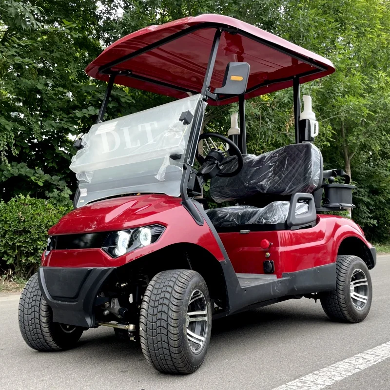 Newest High Quality 48V 60V Battery Powered Right Seat Legal Driving Golf Cart For Sale 2 Seater Off Road Golf Electric Vehicle