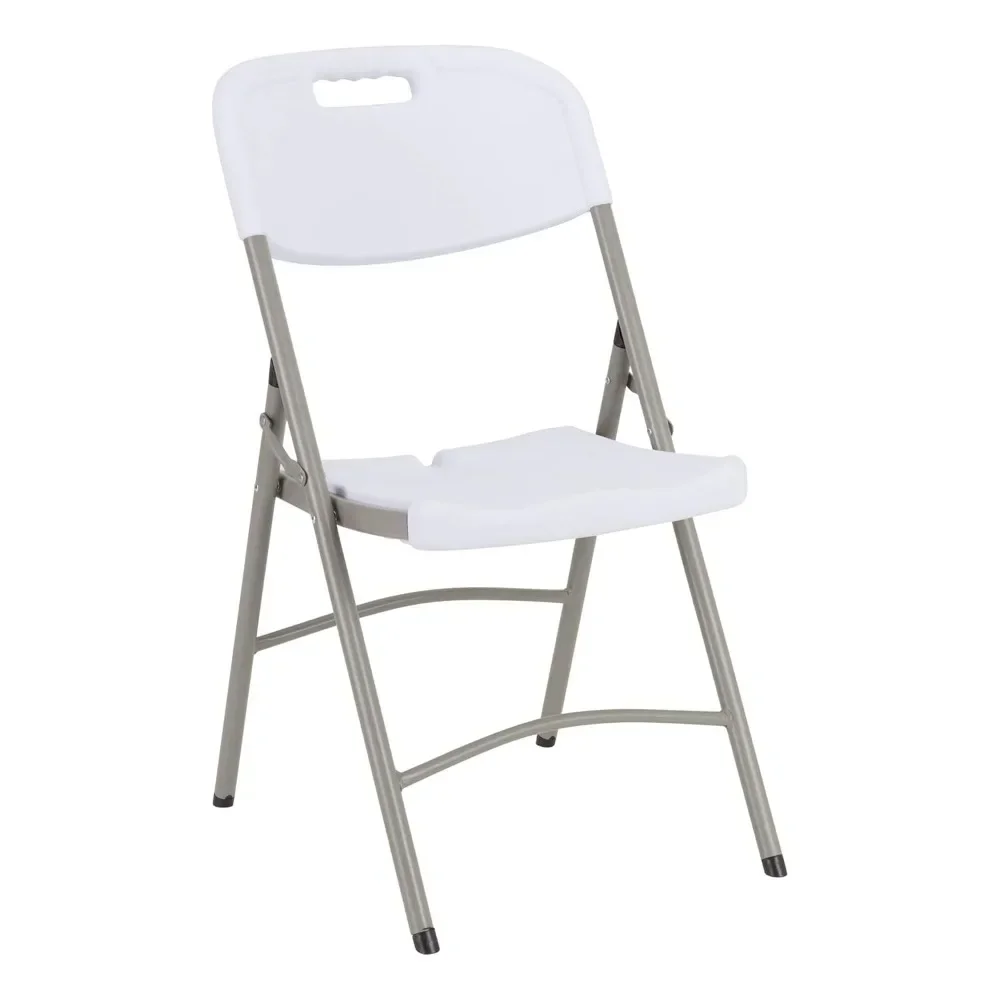 Blow-Molded Plastic Folding Chairs for Indoor/Outdoor Events, Commercial Event Chairs with 400-lb. Weight Capacity, Set of 4