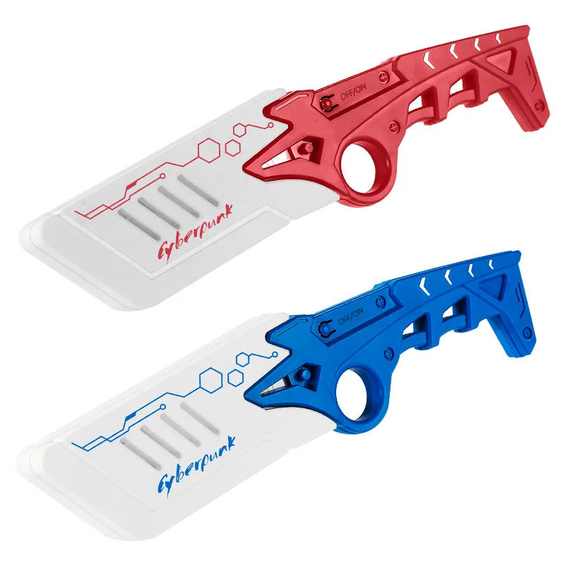 Game Peripheral Nepal Rainbow Glowing Knife Acrylic Glow Glasses Luminous Toy Knifes Creative weapons Model Ornament Boy Gift