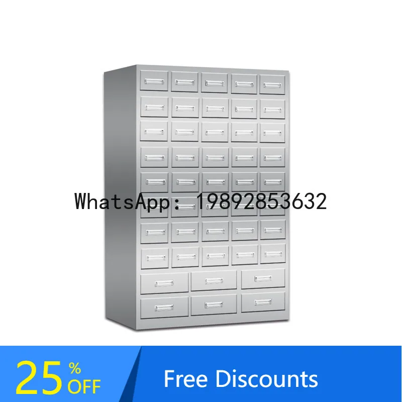 YFY Stainless Steel Traditional   -Drawer Herbal  Clinic  Traditional   Storage Cabinet Dispensing Table Mixing Table