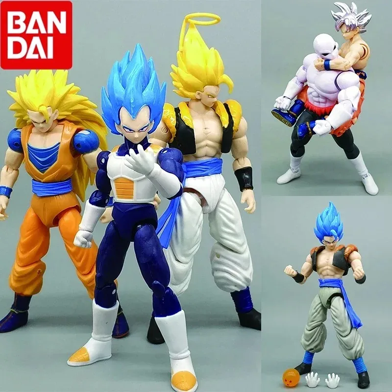 BANDAI аниме Dragon Ball Z Goku Vegeta фигурка около 17 см ПВХ фигурки Коллекция Модель игрушки подарки шарнирная мобильность