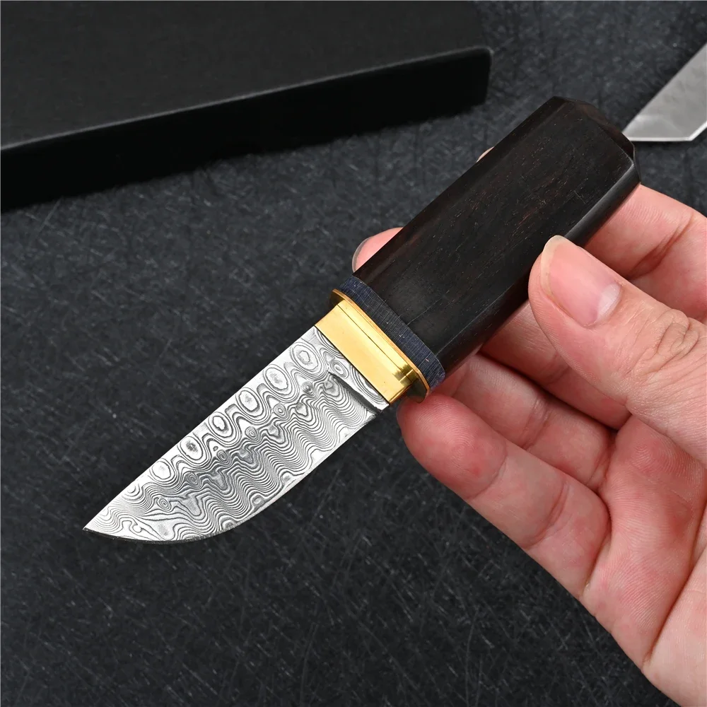 

Couteau Japonais Damascus Steel Knives EDC Fixed Blade Knife Tactical Military Outdoor Survival Camping Self Defense Faca