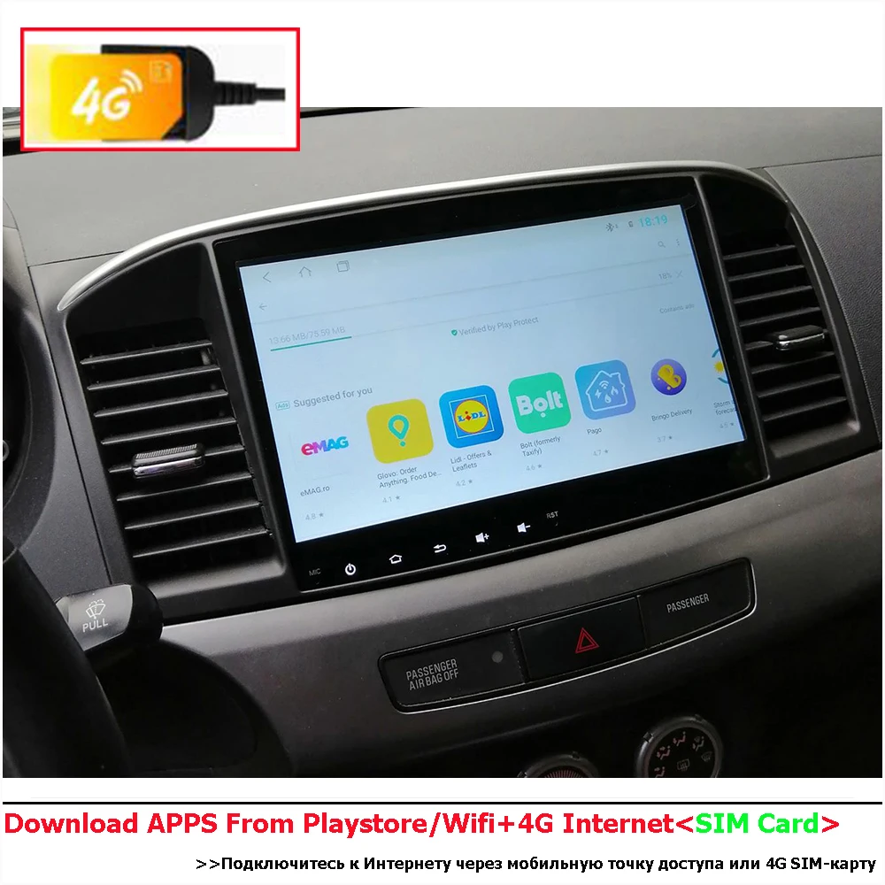 2 Din Car Radio Stereo Audio Gps Player Carplay Auto Android 12.0 Screen For MITSUBISHI LANCER 9 10 X Evo EX Evolution