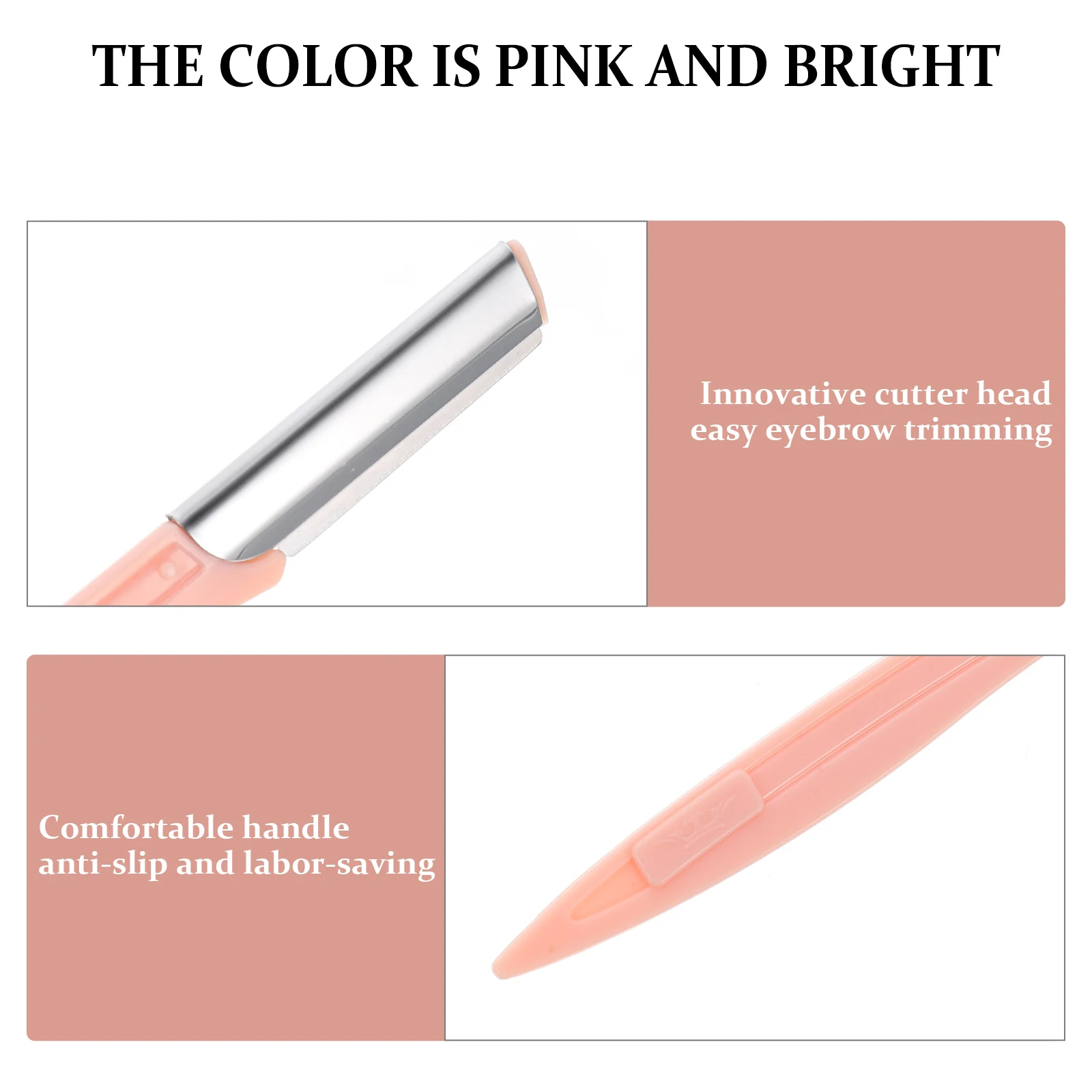 

Eyebrow Trimmer Trimming Shaver Stainless Steel Face Razor Makeup Tool Plastic Handle Shaper Cutter Facial Tools