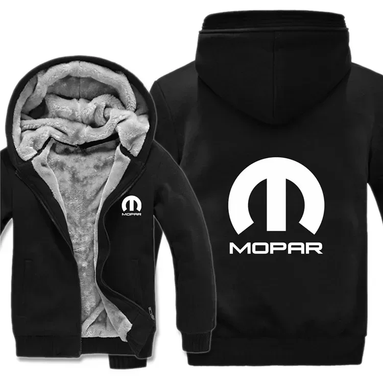 Novo inverno mopar hoodies masculino moda casaco de lã forro jaqueta mopar moletom quente com capuz casaco masculino