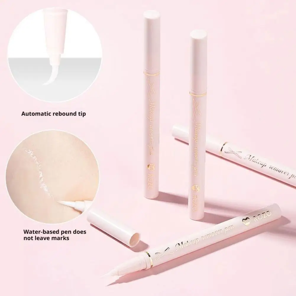 Lápiz eliminador de delineador de ojos portátil, reutilizable, resistente al agua, herramienta a prueba de sudor, lápiz para quitar cejas, cosmético, limpieza, borrado, multifunción N9D3