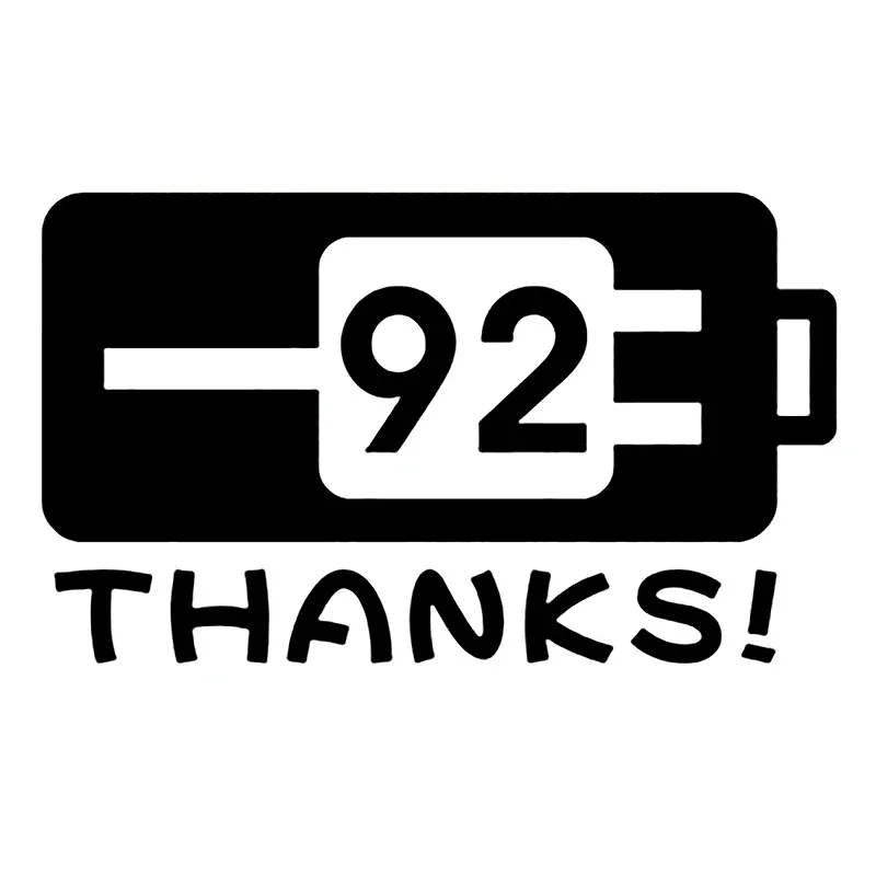 

92 # Знак бензина, наклейка для стайлинга автомобиля, наклейки на крышку топливного бака, 12x7 см, ПВХ KK