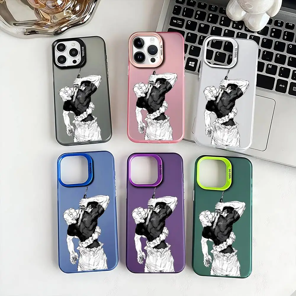 

Toji Fushiguro Jujutsu Kaisen Phone Case For iPhone 16,15,14,13,12,11,Plus,Mini,Pro,E,SE4,XS,MAX Candy Colorful Matte Cover