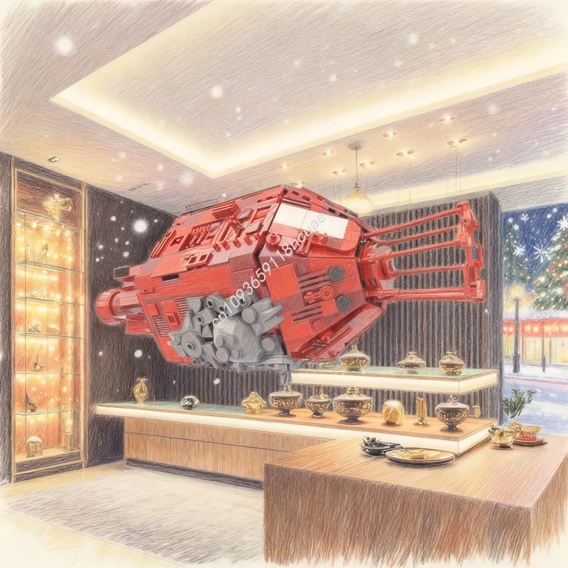 1189pcs MOC JMC Red Dwarf Icons Model Building Blocks Construction DIY Creative Festival Gifts Idea Education Toy Brick