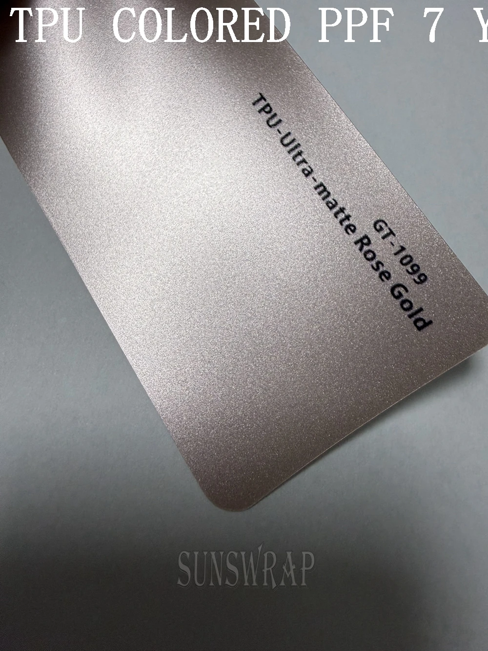 Ultra Matte Rose Gold TPU PPF Self-Healing Film Auto Body Shield Scratch-Proof for Compact Luxury Car Full Coverage 5x52ft/roll