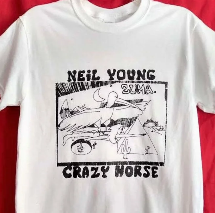 Neil Young 'Zuma - Crazy Horse' Organic T shirt - NEW OFFICIAL