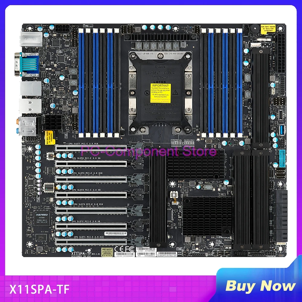 

X11SPA-TF For Supermicro Workstation Motherboard Support 2nd Gen Processors PCI-E 3.0 M.2 LGA-3647 DDR4