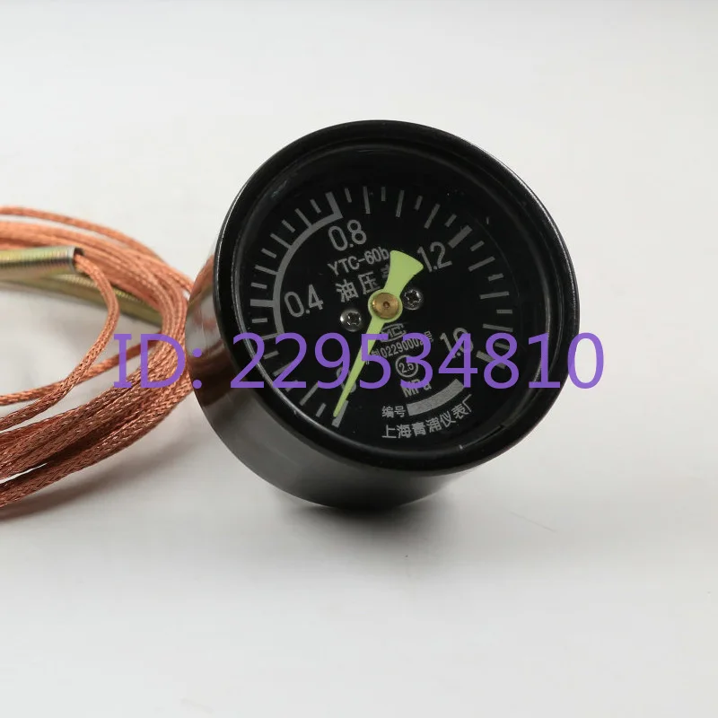 YTC-60b pressure gauge with tail line hydraulic gauge Remote transmission hydraulic gauge