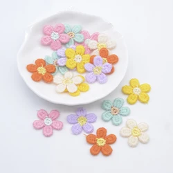 20Pcs 20mm Daisy Flower Applique for DIY Clothes Hat Shoes Crafts Sewing Supplies Patches Headwear Hair Clips Decor Accessories