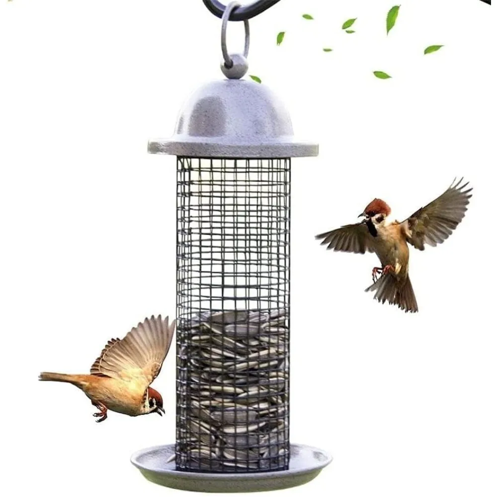 

Bird Feeder Bird Food Dispenser Hanging Wild Bird Feeder with Hanging Ring for Indoor Outdoor Garden Yard Decor Lightweight and