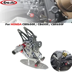 Arashi Motorcycle footrest footpeg pedal foot peg Rearset Rear Set foot rest For HONDA CBR650R / CB650R / CBR650F