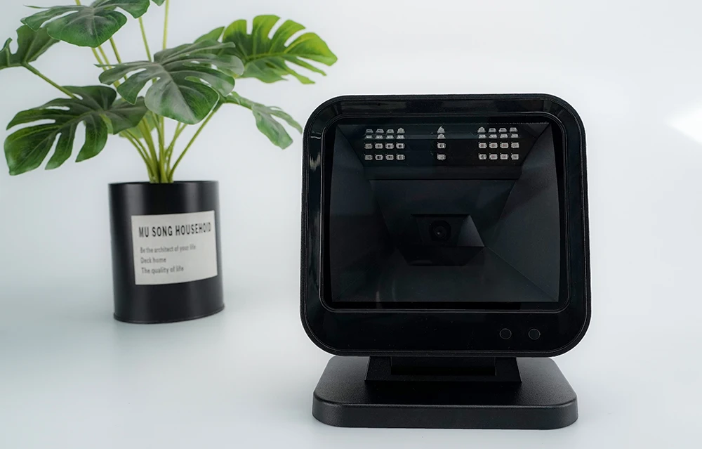 KEFAR New Desktop Handsfree Onmi-direction Bar Code Scanner Table Top Code Reader High Performance 2D QR Code Barcode Scanner