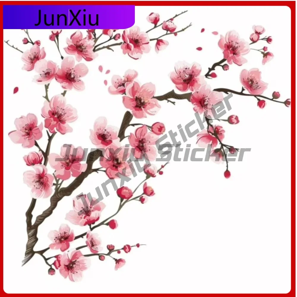 

Pink Cherry Blossom Sakura Cute Car Laptop Window Bumper Waterproof Vinyl Decal Sticker Funny Vintage Cool Retro Cute Vintage
