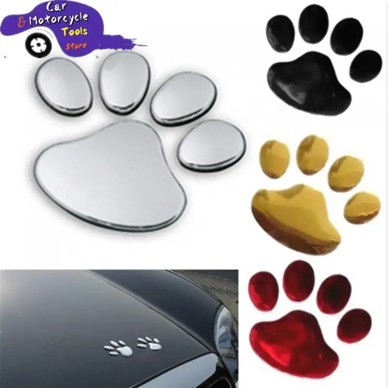 Car styling auto motorcycle decor 3D Dog Paw Footprint PVC car stickers decal dog bear cat animal foot print sticker