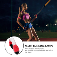 2Pcs LED Running Lights Armband Bright Night Sports Lamp Safety Fluorescent Bracelet for Jogging Cycling Camping Hiking Outdoor
