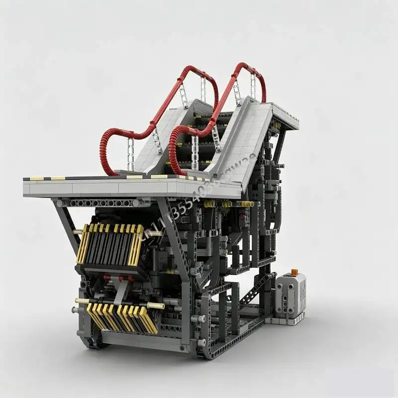 NEW 4519Parts Motorized Escalator MOC Building Blocks Model Custom DIY Assembly Creative Mechanical Toy Collection Display Gifts