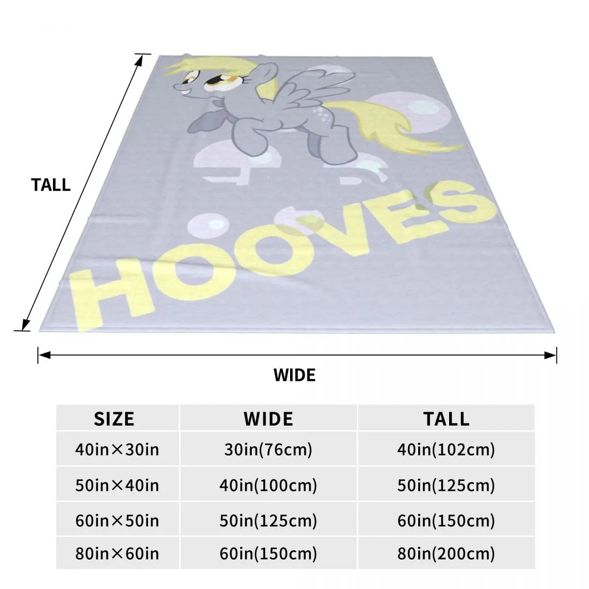 Y2K Muffins Derpy Hooves Blankets Lightweight Thin Fleece Relax Throw Blanket Machine Washable