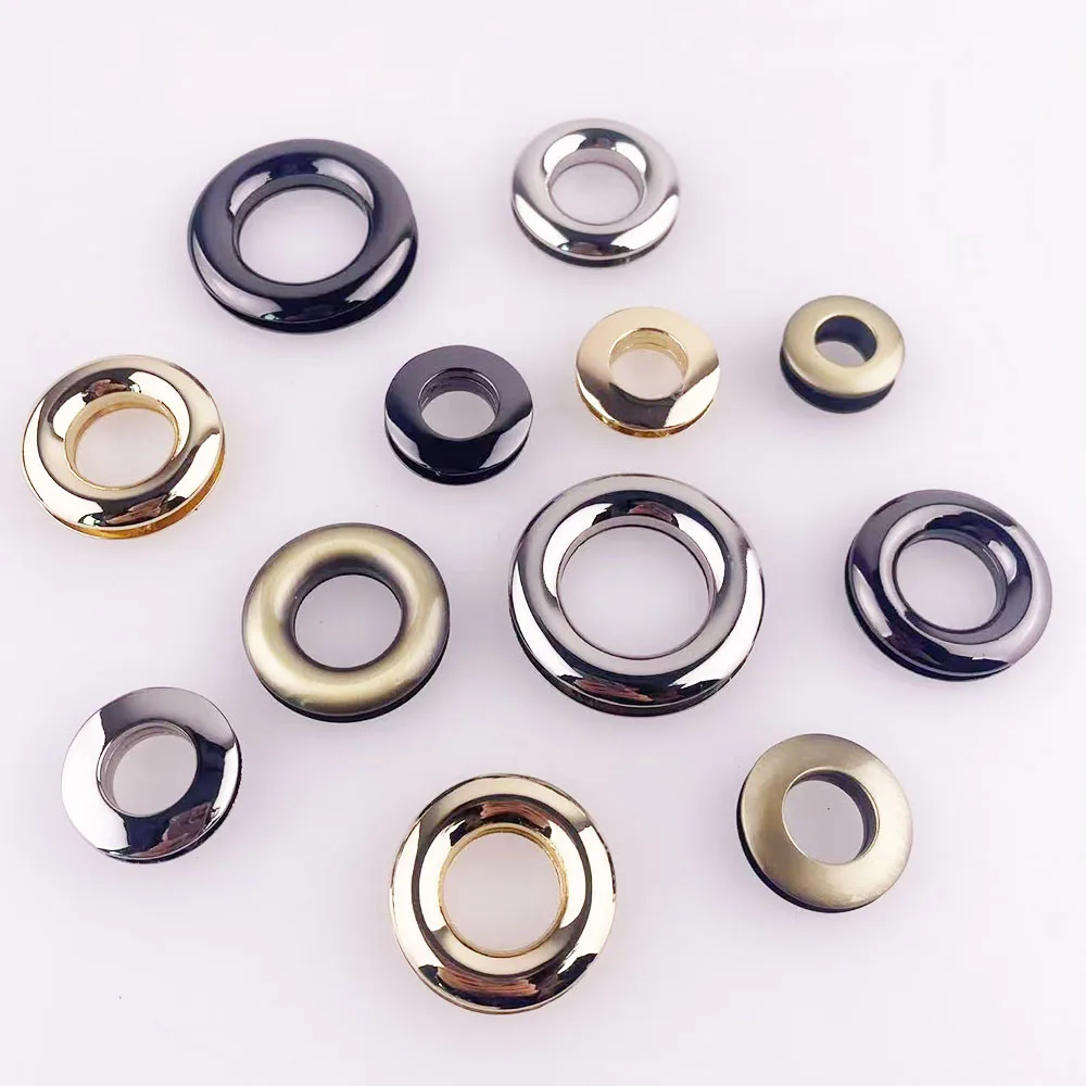 10pcs Bag Ring Rivet Screw Grommet Buckles Handbag Decorate Connector Round Ring Hardware Accessories