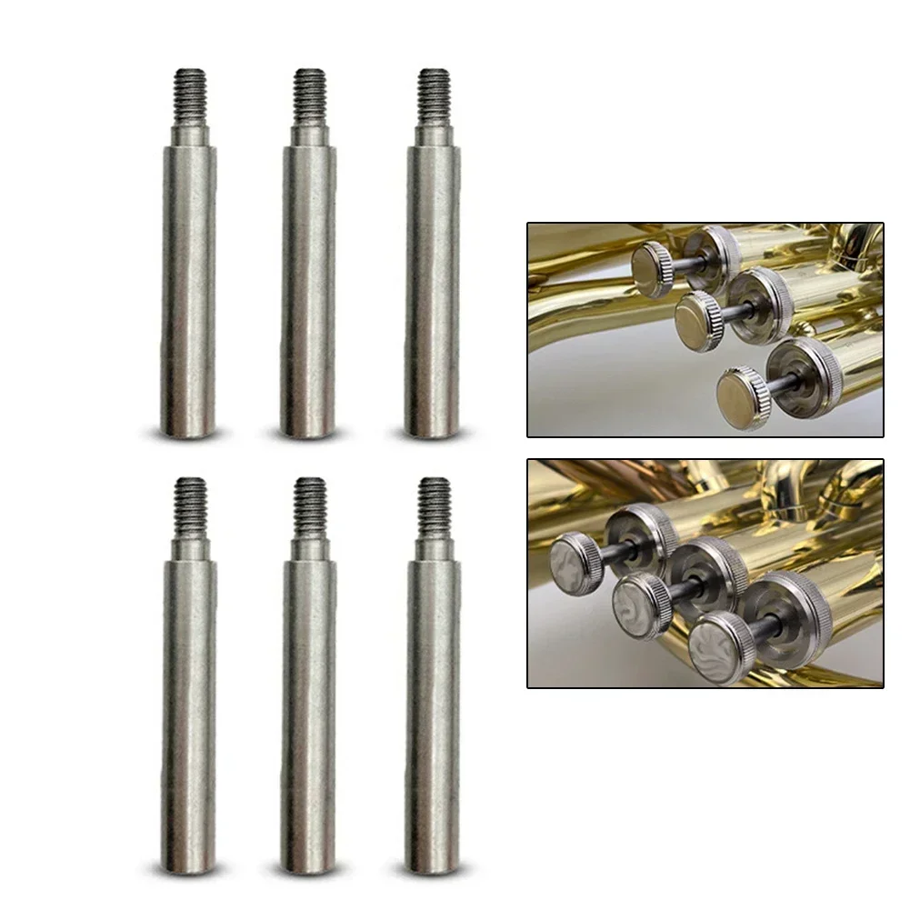 3pcs/pack Tenor Horn Baritone Vertical Original Key Rod Hall Connecting Rod Brass Trumpet Button Lever Musical Instruments Parts