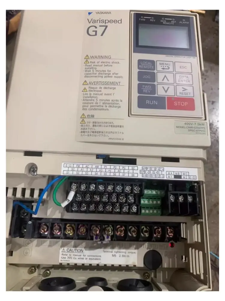 Inversor usado CIMR-G7A47P5 Prueba aprobada Envío rápido
